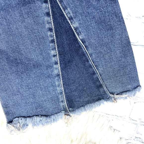 🚫SOLD! •👖|•KACAN•| Contrast Panel High Rise Flare Bottom Jeans👖 - Picture 7 of 14